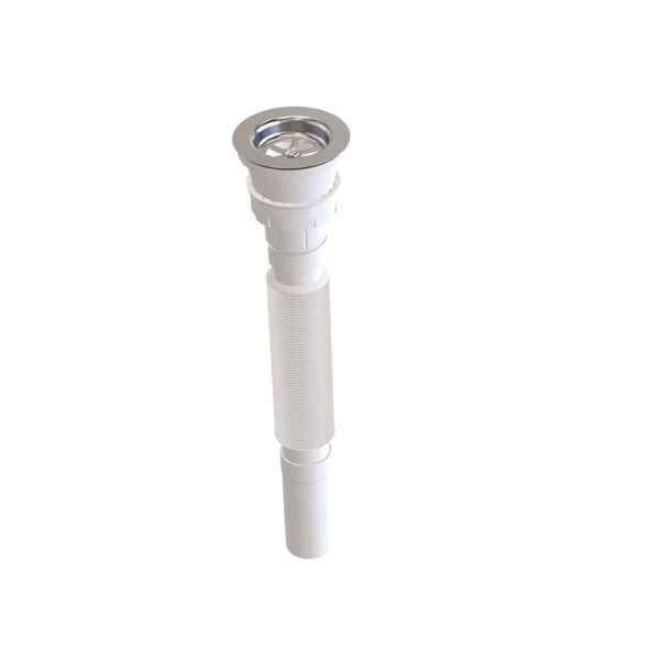 Sifon 750 mm cu ventil demontabil pentru lavoar, extensibil 65x32 mm
